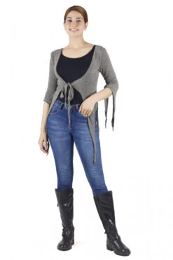 Kurze Pixi Strickjacke - Khaki -Modebekleidungsgeschäft 40038 h 22 ago3121