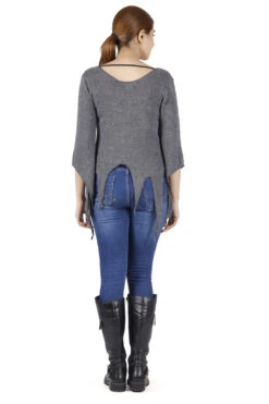 Kurze Pixi Strickjacke - Anthrazit -Modebekleidungsgeschäft 40040 h 22 ago3153