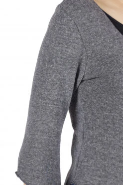 Kurze Pixi Strickjacke - Anthrazit -Modebekleidungsgeschäft 40040 h 22 ago3164