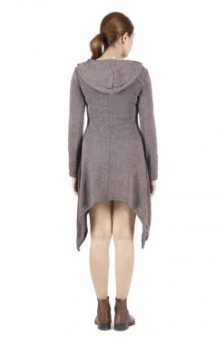 Pixikleid Mit Kapuze, Feinstrick Elfen Pullover - Cappuccino -Modebekleidungsgeschäft 40049 h 22 ago3183