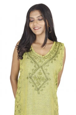 Besticktes Boho Sommerkleid, Midikleid, Indisches Hippie Kleid In 7/8 Länge, Lemon - Design 10 14 Besticktes Boho Sommerkleid, Midikleid, Indisches Hippie Kleid In 7/8 Länge, Lemon - Design 10 -Modebekleidungsgeschäft 40409 h 22 ago0567