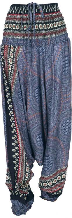 Afghani Hose, Overall, Jumpsuit, Haremshose, Pluderhose, Pumphose, Aladinhose - Blau/schwarz -Modebekleidungsgeschäft 40457 123me shop 2023 2 96