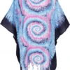 Poncho, Kaftan, Tunika, Minikleid, Damen Übergrößen Strandtunika - Blau -Modebekleidungsgeschäft 40606 thailand 2023 mix 24