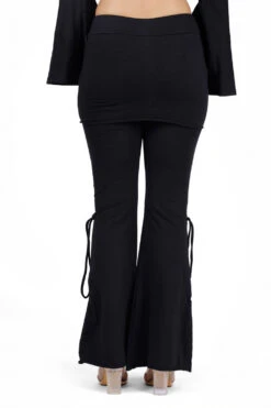 Goa Psytrance Hose, Sommerhose, Yogahose, Festivalhose, Schlaghose - Schwarz -Modebekleidungsgeschäft 41129 h 22 ago1713