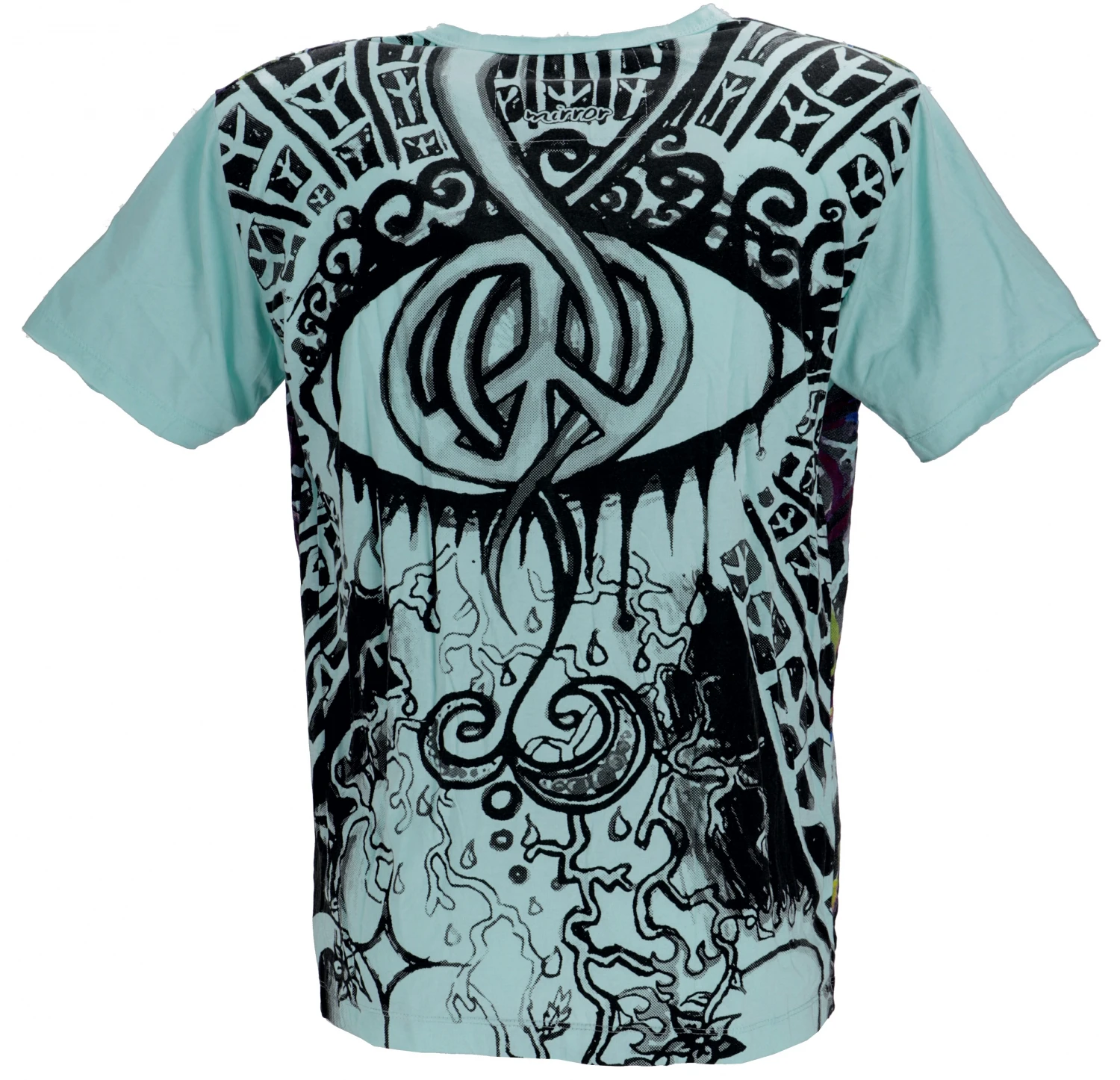 Mirror T-Shirt - Peace / Hellblau 4 Mirror T-Shirt - Peace / Hellblau – Bild 2