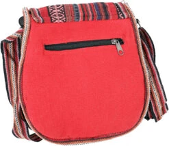 Ethno Schultertasche, Boho Tasche - Rot - 26x26x7 Cm -Modebekleidungsgeschäft 41304 jm bag 2023 152