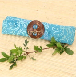 Bali Batik Sarongkleid, Wickelrock, Sarong, Strand Tuch Mit Sarongschnalle - Design 1/türkisblau - 160x100 Cm