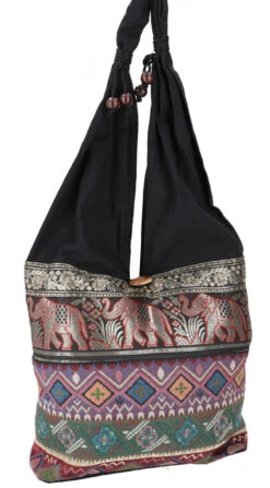 Sadhu Bag, Ethno Schulterbeutel, Hippie Tasche Aus Thailand -lila - 30x30x10 Cm -Modebekleidungsgeschäft 42029 11 2133 1359taschen thailand 2023 68