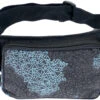 Stoff Sidebag &amp; Gürteltasche, Goa Gürteltasche - Schwarz/taubenblau - 12x18 Cm -Modebekleidungsgeschäft 42156 12356tilo taschen 27