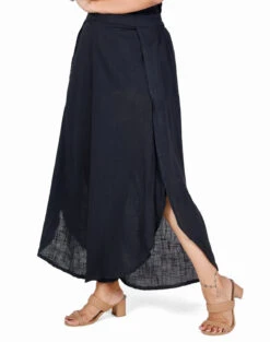 Palazzohose, Boho Hosenrock, Offene Sommerhose - Schwarz -Modebekleidungsgeschäft 42870 3 29 20234055 ago0379