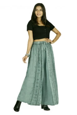 Palazzohose, Langer Boho Hosenrock, Orienthose, Sommerhose - Aqua -Modebekleidungsgeschäft 42954 3 29 2023405542954 h 22 ago0429