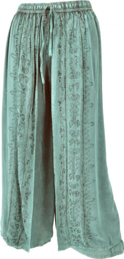 Palazzohose, Langer Boho Hosenrock, Orienthose, Sommerhose - Aqua -Modebekleidungsgeschäft 42954 3 29 2023405542954 h 22 f 28 10 puneet 31