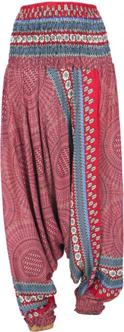 Afghani Hose, Overall, Jumpsuit, Haremshose, Pluderhose, Pumphose, Aladinhose - Rot -Modebekleidungsgeschäft 43027 123me shop 2023 2 92