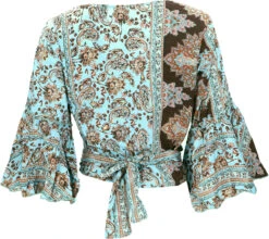 Kurztop, Boho Blusentop, Wickeltop, Wickelbluse - Aqua 8 Kurztop, Boho Blusentop, Wickeltop, Wickelbluse - Aqua -Modebekleidungsgeschäft 43190 12356 0606kashi 2023 82