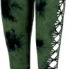 Psytrance Batik Goa Damen Leggings, Yoga Leggings - Olivgrün -Modebekleidungsgeschäft 47066 3 th 2023405508 20 0910manu 2020 6