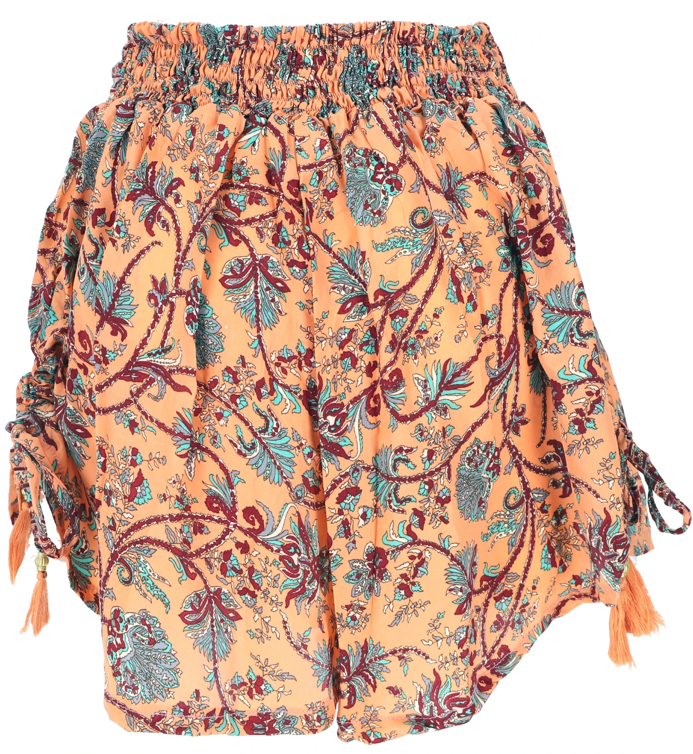 Leichte Pantys, Seidig Glänzende Print Shorts - Apricot 4 Leichte Pantys, Seidig Glänzende Print Shorts - Apricot – Bild 2