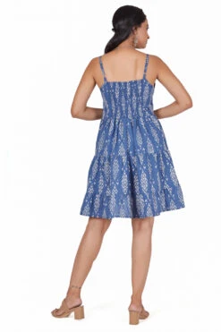 Boho Minikleid, Stufenkleid, Hängerchen - Blau 12 Boho Minikleid, Stufenkleid, Hängerchen - Blau -Modebekleidungsgeschäft 49094 h 22 ago0034