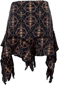 Minirock, Zick/Zack Zipfel Rock - Schwarz -Modebekleidungsgeschäft 49114 3 29 20233 21 ram neu 122