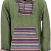 Goa Kapuzenshirt, Baja Hoody - Grün/bunt -Modebekleidungsgeschäft 49193 3 29 20234055guru handicraft 2022 98