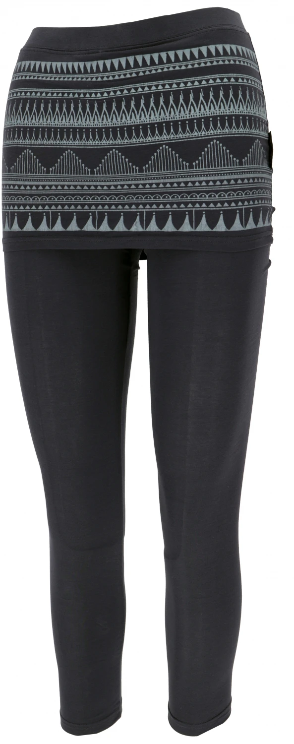 Yoga-Hose, Leggings Mit Minirock Aus Bio-Baumwolle - Nachtblau/aqua 4 Yoga-Hose, Leggings Mit Minirock Aus Bio-Baumwolle - Nachtblau/aqua – Bild 2