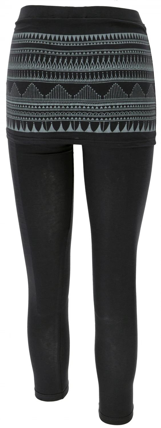 Yoga-Hose, Leggings Mit Minirock Aus Bio-Baumwolle - Nachtblau/aqua 5 Yoga-Hose, Leggings Mit Minirock Aus Bio-Baumwolle - Nachtblau/aqua – Bild 3