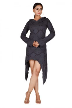 Ethno Pixi Minikleid, Bedrucktes Goakleid Langarm - Grau 7 Ethno Pixi Minikleid, Bedrucktes Goakleid Langarm - Grau -Modebekleidungsgeschäft 50292 3 th 20234055 ago0380