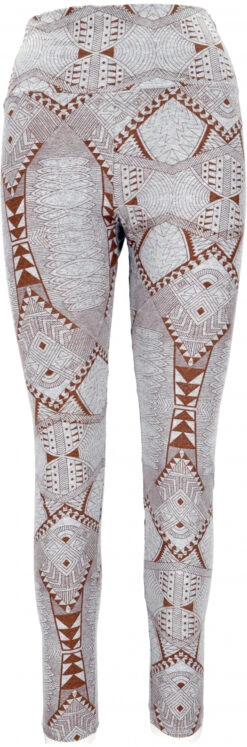Psytrance Yoga-Hose, Bedruckte Goa Leggings - Braun -Modebekleidungsgeschäft 50325 3 29 2023ram2022 108