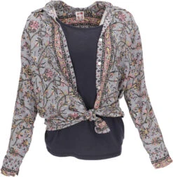 Leichte Boho Bluse, Sommerbluse, Damen Hemdbluse - Taubenblau 10 Leichte Boho Bluse, Sommerbluse, Damen Hemdbluse - Taubenblau -Modebekleidungsgeschäft 50414 3 29 20234055blusen tops kashi 2022 4