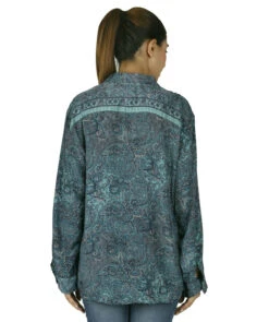 Leichte Boho Bluse, Sommerbluse, Damen Hemdbluse - Rauchblau -Modebekleidungsgeschäft 50416 3 29 2023405550416 3 29 20234055 ago0629