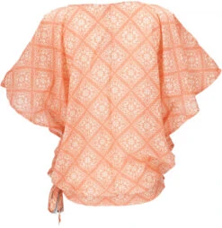 Lockere Sommerbluse, Luftige Baumwollbluse, Boho Bluse - Apricot -Modebekleidungsgeschäft 50427 3 29 20234055kashi 82