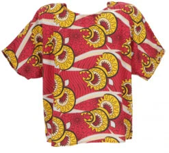 Weites Boho Blusentop Mit Fledermausärmeln, Maxibluse Mit Afrikanschem Druck - Berry -Modebekleidungsgeschäft 50454 11 2133 1359kashi 2022 49