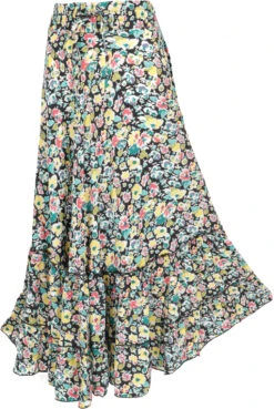 Boho Maxirock, Leichter Langer Sommerrock - Schwarz/bunt -Modebekleidungsgeschäft 50464 3 29 20234055kleider kashi 2022 54