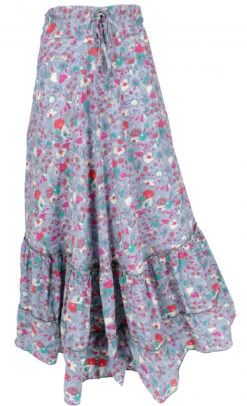 Boho Maxirock, Leichter Langer Sommerrock - Taubenblau/pink 9 Boho Maxirock, Leichter Langer Sommerrock - Taubenblau/pink -Modebekleidungsgeschäft 50465 3 29 20234055kashi roecke und hosen 2022 24