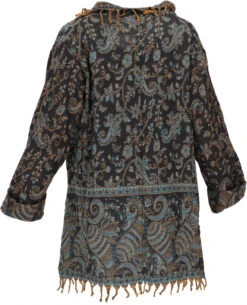 Offener Cardigan, Flauschige Boho Jacke - Blau -Modebekleidungsgeschäft 50531 3 29 20234055kashi schals 2022 29