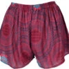 Leichte Pantys, Print Shorts - Rot -Modebekleidungsgeschäft 50538 3 21 22dilip babu 2022 19