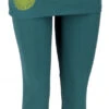 Yoga-Hose, Leggings Mit Minirock Bio BW Yogi - Emerald/lemon -Modebekleidungsgeschäft 50592 3 21 22trance trip 2022 4