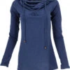 Hoody Boho Chic, Langarmshirt Mit Schalkragen - Blau 1 Hoody Boho Chic, Langarmshirt Mit Schalkragen - Blau -Modebekleidungsgeschäft 50601 3 29 20234055manu 2022 54