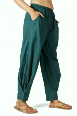 Pluderhose, Baumwollhose Mit Tollen Taschen - Grün -Modebekleidungsgeschäft 50707 3 29 2023403 ago1171