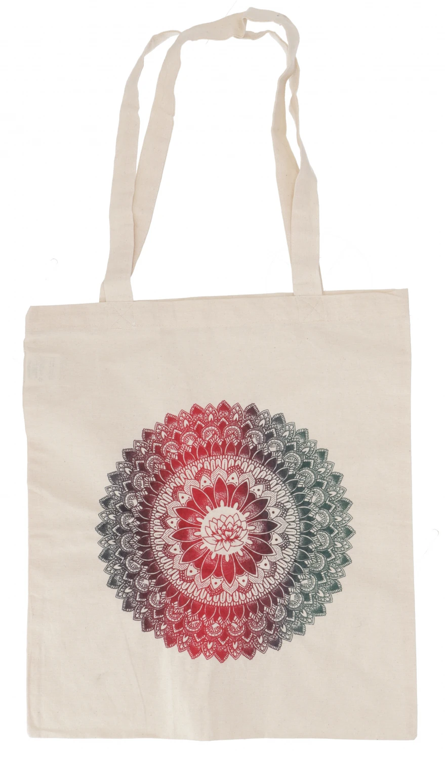 Mandala Tragetasche Aus Baumwolle, Nachhaltige Tasche Mit Handgefertigtem Druck - Modell 3 - 70x35 Cm 3 Mandala Tragetasche Aus Baumwolle, Nachhaltige Tasche Mit Handgefertigtem Druck - Modell 3 - 70x35 Cm