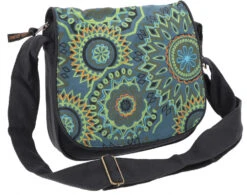 Schultertasche Aus Nepal, Bestickte Mandala Tasche - Schwarz/petrol - 23x24x12 Cm 7 Schultertasche Aus Nepal, Bestickte Mandala Tasche - Schwarz/petrol - 23x24x12 Cm -Modebekleidungsgeschäft 51308 11 2133 1359taschen nepal 2022 213
