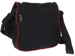 Schultertasche Aus Nepal Mit "Flower Of Life" Druck, Boho Tasche - Schwarz/rot - 20x24x5 Cm -Modebekleidungsgeschäft 51310 11 2133 1359taschen nepal 2022 198