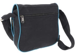 Schultertasche Aus Nepal Mit "Flower Of Life" Druck, Boho Tasche - Schwarz/türkis - 20x24x5 Cm -Modebekleidungsgeschäft 51311 11 2133 1359taschen nepal 2022 191