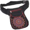 Stoff Sidebag &amp; Hüfttasche Mandala, Goa Gürteltasche, Bauchtasche Aus Nepal - Schwarz/rot - 28x20x3 Cm -Modebekleidungsgeschäft 51327 11 2133 1359taschen nepal 2022 149