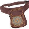Stoff Sidebag &amp; Hüfttasche Mandala, Goa Gürteltasche, Bauchtasche Aus Nepal - Braun -Modebekleidungsgeschäft 51329 11 2133 1359taschen nepal 2022 50