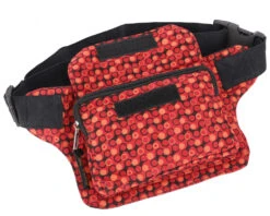 Bedruckte Stoff Sidebag &amp; Gürteltasche, Farbenfrohe Bauchtasche, Hüfttasche - Rot - 16x20 Cm -Modebekleidungsgeschäft 51335 11 2133 1359taschen nepal 2022 21