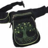 Stoff Sidebag &amp; Hüfttasche, Goa Gürteltasche, Bauchtasche Aus Nepal - Tree Of Life Schwarz/grün - 28x20 Cm -Modebekleidungsgeschäft 51345 11 2133 1359taschen nepal 2022 39