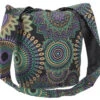 Sadhu Bag, Ethno Shopper, Bedruckter Schulterbeutel - Violett - 32x34x14 Cm -Modebekleidungsgeschäft 51381 11 2133 1359taschen nepal 2022 199