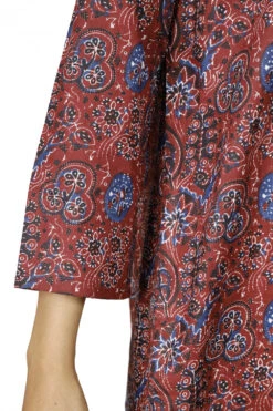 Boho Maxitunika, Sommerliches Minikleid - Rostrot -Modebekleidungsgeschäft 51433 3 29 2023403 ago0883