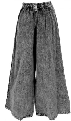 Palazzohose, Boho Baumwollhose, Hosenrock Mit Blüten - Schwarz/blau -Modebekleidungsgeschäft 51450 3 29 20234055bhawani 2022 22