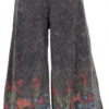 Palazzohose, Boho Baumwollhose, Hosenrock Mit Blüten - Schwarz/blau 2 Palazzohose, Boho Baumwollhose, Hosenrock Mit Blüten - Schwarz/blau -Modebekleidungsgeschäft 51450 3 29 20234055bhawani 2022 23